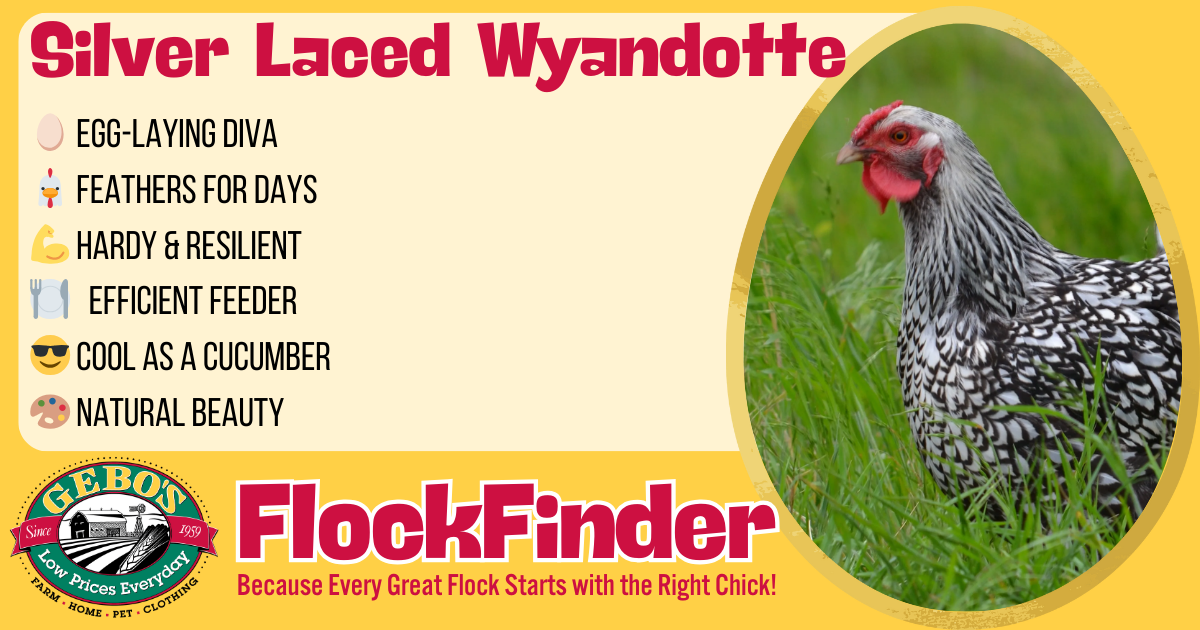 FlockFinder - Silver Laced Wyandotte - Gebo's